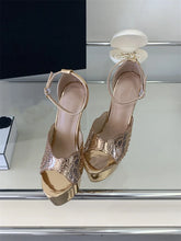 Load image into Gallery viewer, Josephine Gold Heel