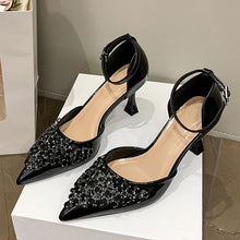 Load image into Gallery viewer, Georgia Rhinestone Heel
