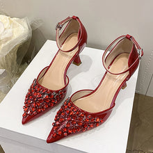 Load image into Gallery viewer, Georgia Rhinestone Heel
