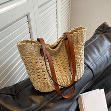 Load image into Gallery viewer, Lyanna Wicker Tote