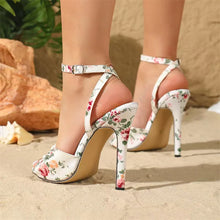 Load image into Gallery viewer, Delilah Floral Heel