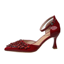 Load image into Gallery viewer, Georgia Rhinestone Heel
