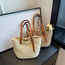 Load image into Gallery viewer, Lyanna Wicker Tote
