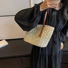Load image into Gallery viewer, Lyanna Wicker Tote
